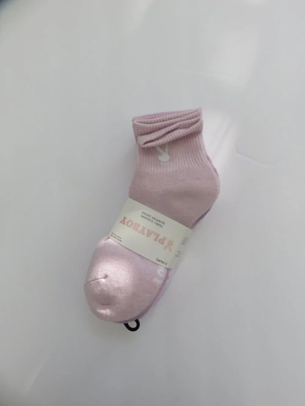 (#142) Playboy Multi-color 5-PK Signature Logo Bunny Cushioned Crew Socks